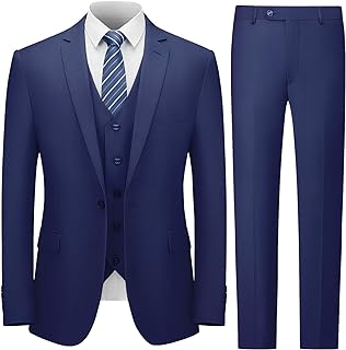 Navy Blue Wool Suit